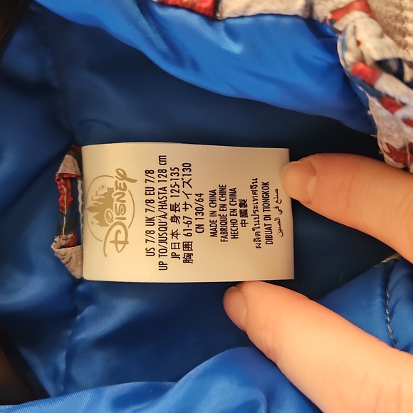 ✨️DISNEY STORE |MARVEL SPIDER-MAN ILLUSTRATION PUFFER JACKET| BOYS SIZE 7/8 - Picture 2 of 10